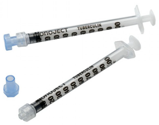 Seringue à tuberculine Luer Lock, 1ml