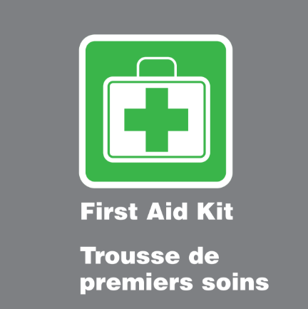 Autocollant identification « First Aid Kit / Trousse de premiers soins »