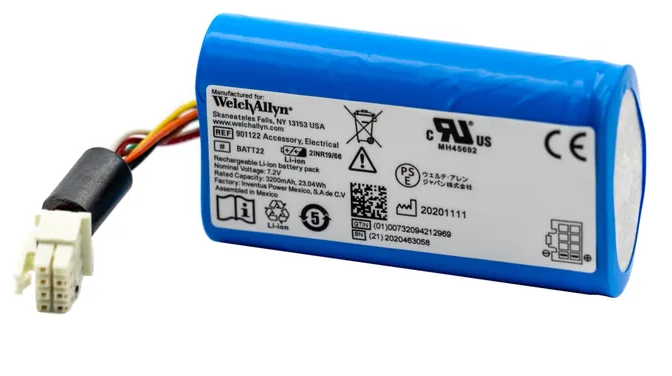 Batterie Li-Ion pour moniteur Welch Allyn Connex Spot