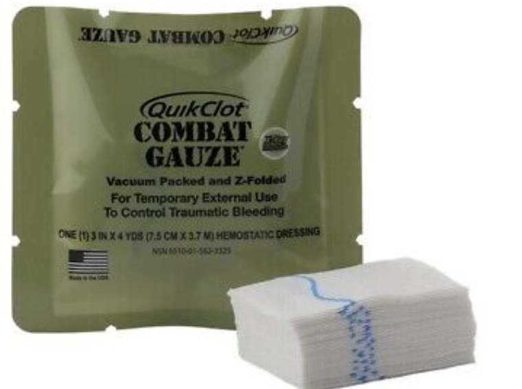 Combat Gaze # Z-Fold Hemostatic Dressing